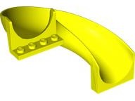 Slide Curved 180° in Neon Yellow