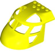 Aircraft Fuselage Curved Forward 6 x 8 Top in Neon Yellow