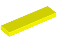 Tile 1 x 4 with Groove in Neon Yellow