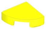 Tile Round 1 x 1 Quarter in Neon Yellow