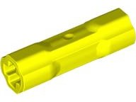 Technic Driving Ring Connector Smooth [2 rounded and 2 flat side walls] in Neon Yellow