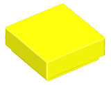 Tile 1 x 1 with Groove in Neon Yellow