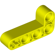 Technic Beam 2 x 4 L-Shape Thick in Neon Yellow