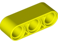 Technic Beam 1 x 3 Thick in Neon Yellow