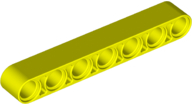 Technic Beam 1 x 7 Thick in Neon Yellow