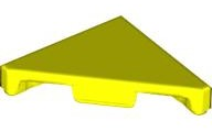 Tile 45° Cut 2 x 2 (Triangle) in Neon Yellow