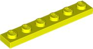 Plate 1 x 6 in Neon Yellow