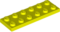 Plate 2 x 6 in Neon Yellow