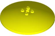 Dish 8 x 8 Inverted [Radar], Solid Studs, Rounded Anti-stud Underside in Neon Yellow