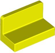 Panel 1 x 2 x 1 [Rounded Corners] in Neon Yellow