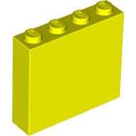 Brick 1 x 4 x 3 in Neon Yellow