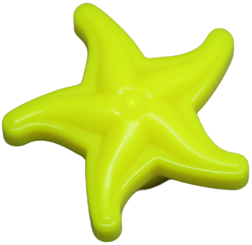 Animal, Sea Life Set, Fish with Bar in Neon Yellow