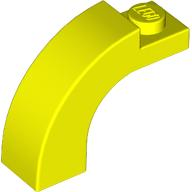 Brick Arch 1 x 3 x 2 Curved Top in Neon Yellow