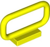 Bar 1 x 4 x 2 in Neon Yellow