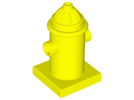 Duplo Fire Hydrant in Neon Yellow