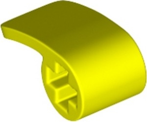 Technic Panel Fairing 2 x 1 x 1 in Neon Yellow