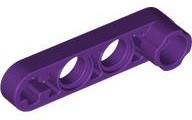 Technic Beam 1 x 4 Thin with Stud Connector in Purple