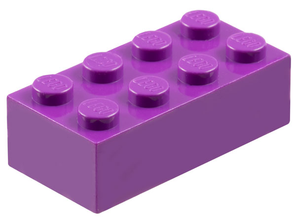 Brick 2 x 4 in Purple