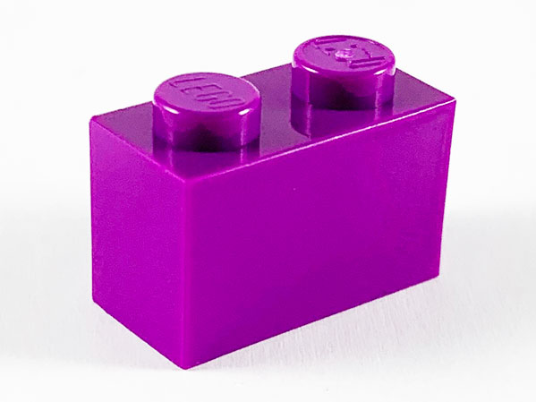 Brick 1 x 2 in Purple