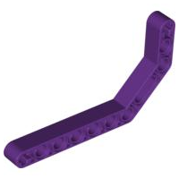 Technic Beam 1 x 11.5 Double Bent Thick in Purple