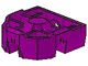 Technic Pin Connector Block 3 x 3 x 1 in Purple