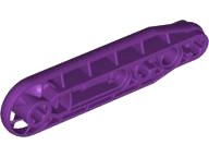 Technic Beam 1 x 7 with Fan in Purple