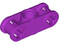 Technic Axle and Pin Connector Perpendicular 3L with Centre Pin Hole in Purple