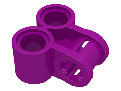 Technic Axle and Pin Connector Perpendicular Double in Purple