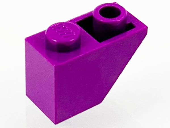 Brick Sloped Inverted 45° 2 x 1 in Purple