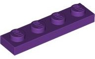 Plate 1 x 4 in Purple
