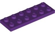 Plate 2 x 6 in Purple