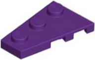 Wedge Plate 3 x 2 Left in Purple