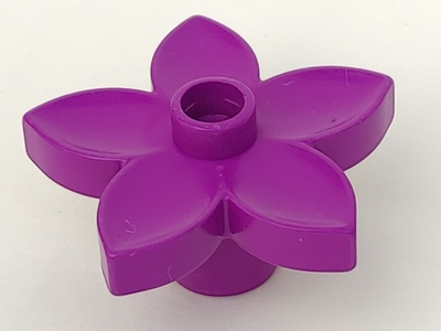 Duplo Plant, Flower with 1 Top Stud in Purple