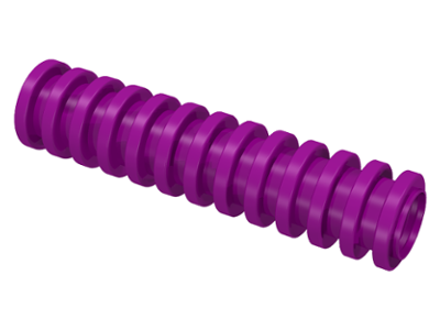 Hose, Ribbed 7mm D. 4L / 3.2cm in Purple