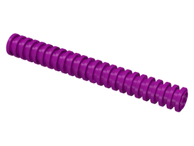 Hose, Ribbed 7mm D. 8L / 6.4cm in Purple