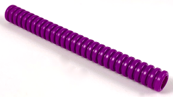 Hose, Ribbed 7mm D. 9L / 7.2cm in Purple