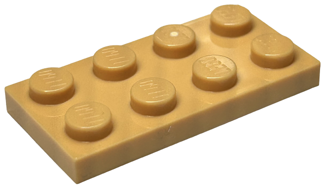 Plate 2 x 4 in Medium Tan