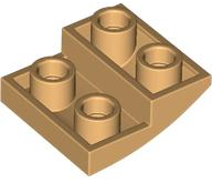 Brick Curved Inverted 2 x 2 x 2/3 in Medium Tan
