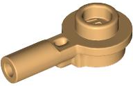 Plate Special Round 1 x 1 with Hollow Stud and Horizontal Bar 1L in Medium Tan