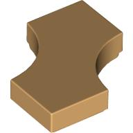 Tile Special 2 x 2 with 2 Quarter Round Cutouts in Medium Tan