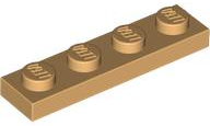 Plate 1 x 4 in Medium Tan