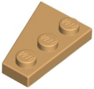 Wedge Plate 3 x 2 Right in Medium Tan