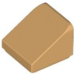 Brick Sloped 30° 1 x 1 x 2/3 (Cheese Slope) in Medium Tan