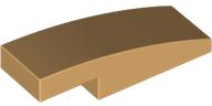 Brick Curved 3 x 1 x 2/3 in Medium Tan
