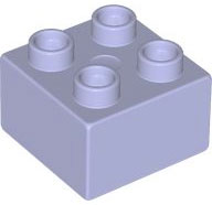 Duplo Brick 2 x 2 in Light Lilac