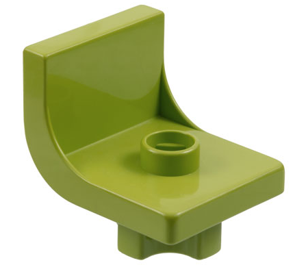 Duplo Chair 2 x 2 x 2 with One Stud in Fabuland Lime
