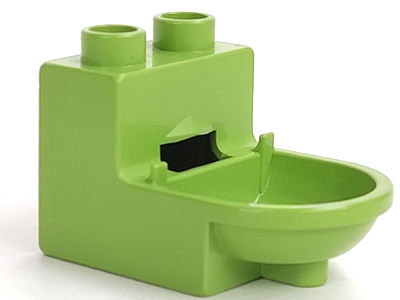 Duplo Toilet (without Rim) in Fabuland Lime
