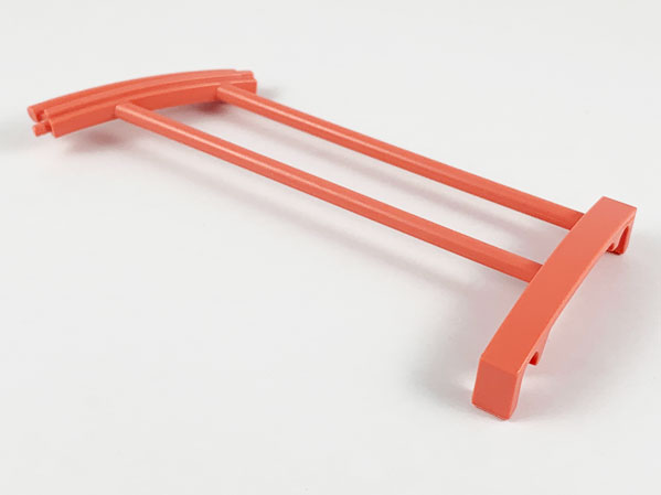 Scala, Staircase Railing Segment, Spiral in Salmon