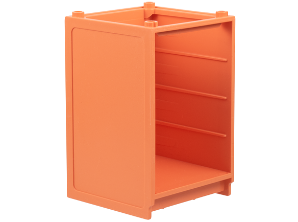 Scala, Cupboard / Dresser 6 x 6 x 7 2/3 without Top in Salmon