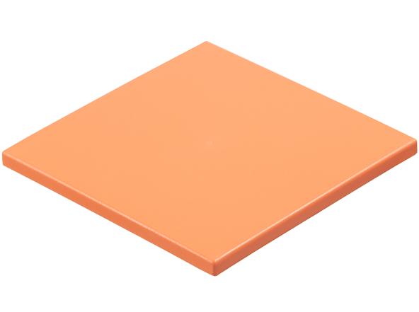 Tile 6 x 6 without Bottom Tubes in Salmon